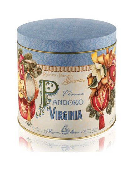Pandoro di Verona Tradizionale in Elegante Latta Virginia 1 Kg