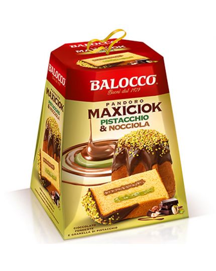 Pandoro Maxiciok Pistacchio e Nocciola Balocco 800gr
