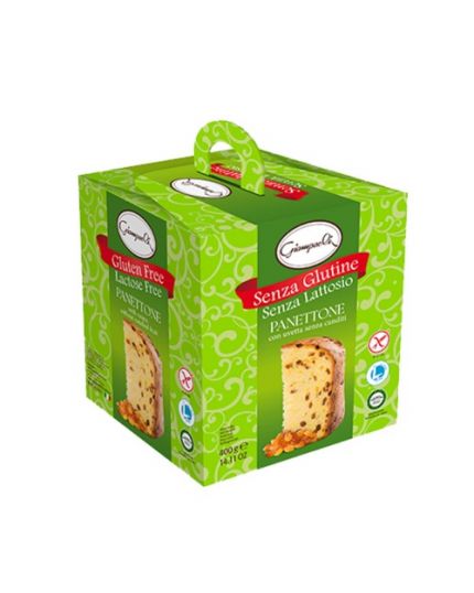 Panettone con Uvetta Senza Glutine e Senza Lattosio Giampaoli 400g