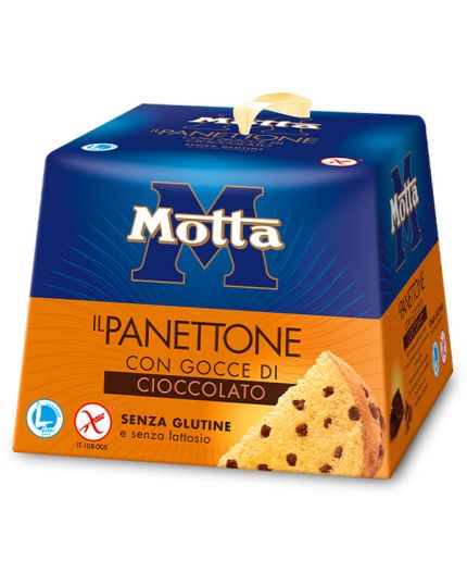 Panettone Gocce di Cioccolato Senza Glutine e Lattosio Motta 400gr