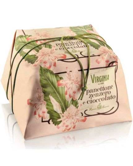 Panettone Incartato Zenzero e Cioccolato Virginia 1 Kg
