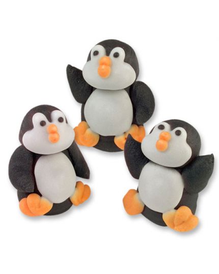 3 Pinguini in Zucchero 3D 2,4cm