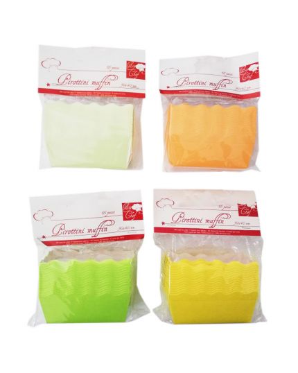 Pirottini Carta Rigida Colorata Rettangolari Plumcake 90x40mm