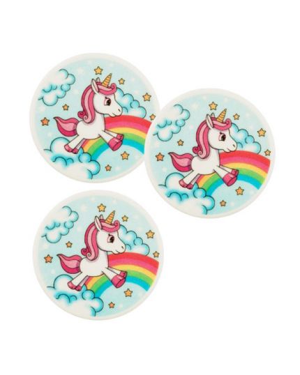 Decorazione Placca Unicorno in Zucchero 9cm