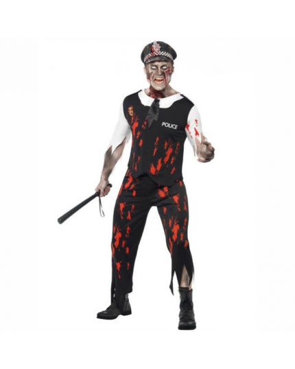 Costume Poliziotto Zombie Adulto