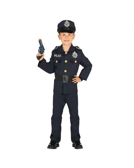 Costume Tuta Polizia Bambino o Bambina