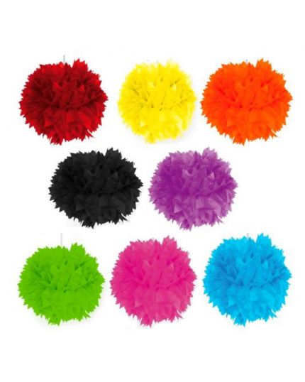 Decorazioni Sfere Carta Fluffy Colorate da Appendere 40cm