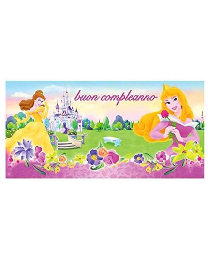 Poster Pvc Principesse Disney Buon Compleanno