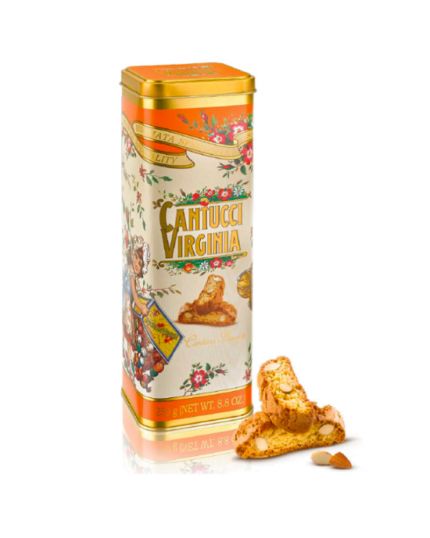 Cantucci alla Mandorla Virginia in Elegante Latta 250gr