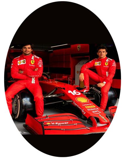 Uovo Pasqua Artigianale Personalizzabile Varie Dimensioni Scuderia Ferrari Carlos Sainz e Charles Leclerc