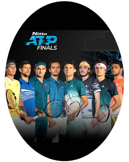 Uovo Pasqua Artigianale Personalizzabile Varie Dimensioni Tennis ATP Finals