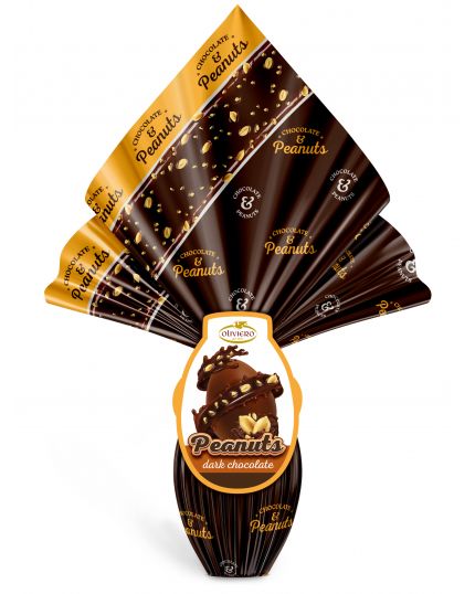 Uovo Pasqua Cioccolato Fondente con Anacardi Oliviero 400gr