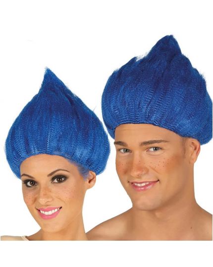 Parrucca Trolls Blu