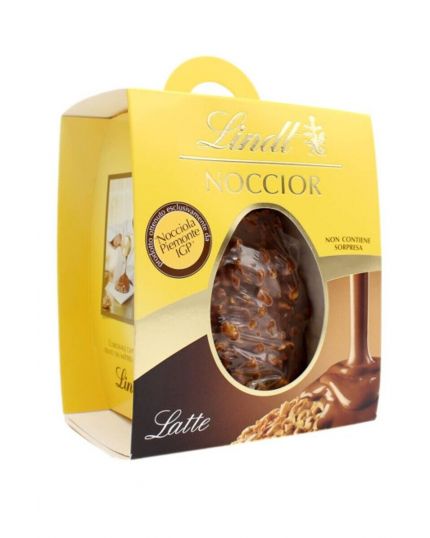 Uovo Pasqua Noccior Lindt Cioccolato al Latte con Nocciole di Piemonte 280gr