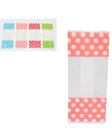 Sacchetti per Caramelle pvc Pois Colorati 30cm