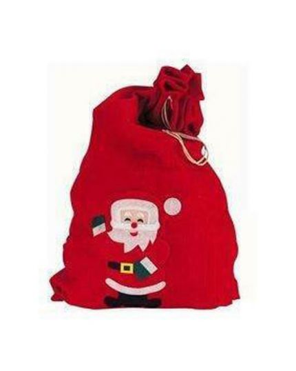 Sacco Babbo Natale Rosso in Panno 60x90cm