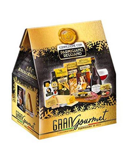 Cesto Natalizio Scatola Gran Gourmet Le Cadeau 10 Pezzi