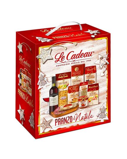Cesto Natalizio Scatola Pranzo di Natale 9 Pezzi