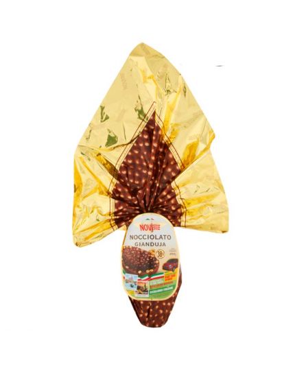 Uovo Pasqua Nocciolato Gianduia Novi 450Gr