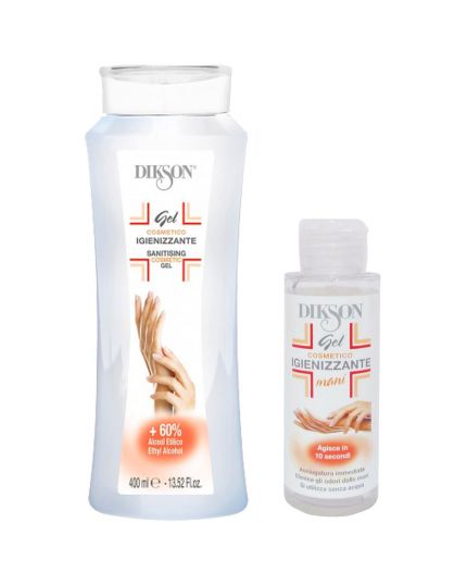 Set Gel Igienizzante Mani Dikson 400ml e 100ml