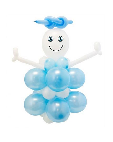 Kit Palloncini Baby Boy Celeste 95cm