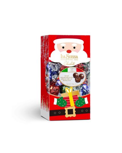 Scatola Natale con Praline di Cioccolato La Suissa 600g 