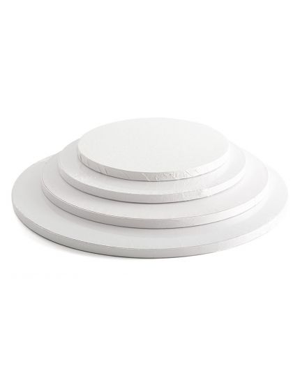 Sottotorta Rotondo Cartone Bianco Decora Varie Dimensioni