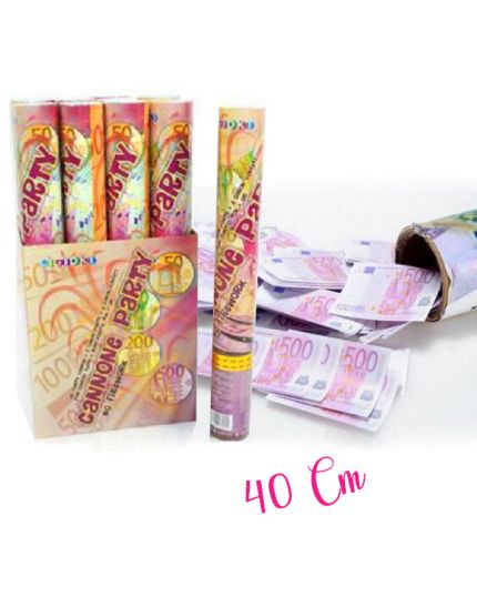 Tubo Sparacoriandoli Banconote Euro 40cm