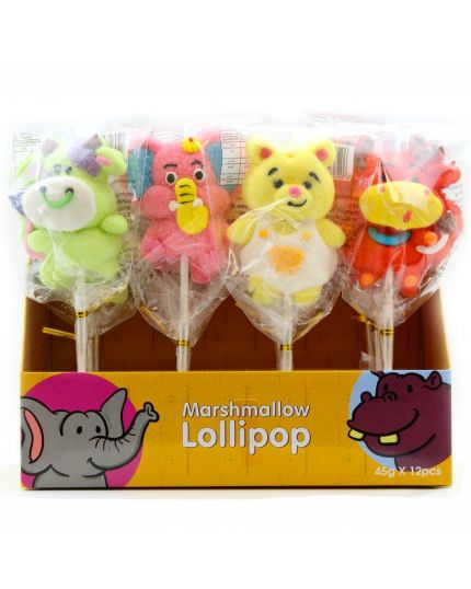 4 Spiedini Lecca Lecca Marshmallow Animali