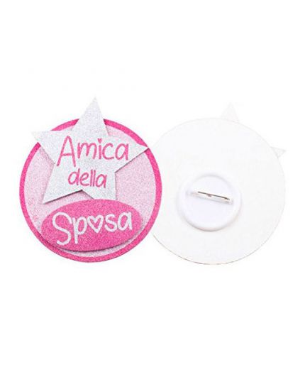 Spilla Amica della Sposa Glitterata