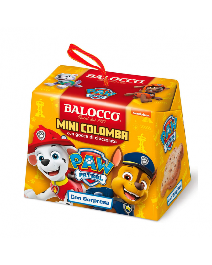 Mini Colombina con Gocce di Cioccolato Paw Patrol Balocco 100 Gr