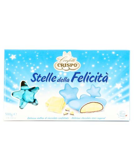 Confetti Crispo  Stelle della Felicità Azzurre 500 gr