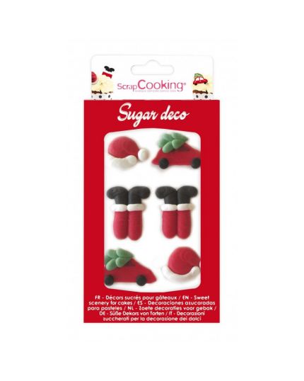 Decorazioni Zucchero Natalizie Santa Claus