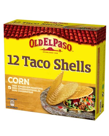 Conchiglie di Mais Taco Shells Old El Paso 12pz 156gr