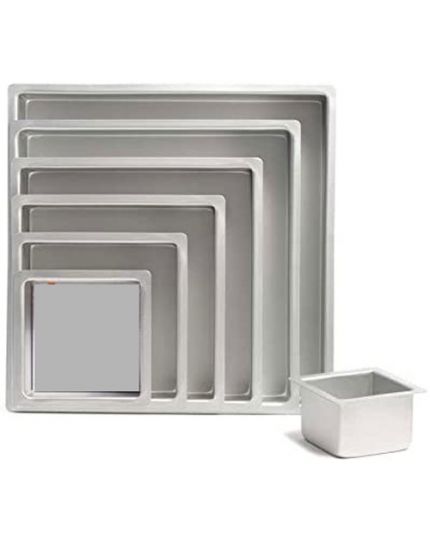 Teglia Professionale Acciaio Anodizzato Quadrata Docrafts Varie Dimensioni Altezza 7,5cm
