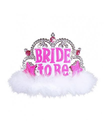 Tiara Bride to Be con Piume