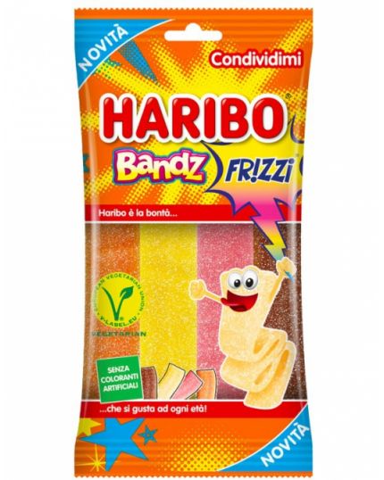 Caramelle Haribo Bandz Frizzi 200gr