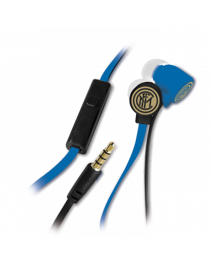 Auricolari con Microfono con Tasto Funzioni Ufficiale Squadre Calcio Juventus Inter Milan 