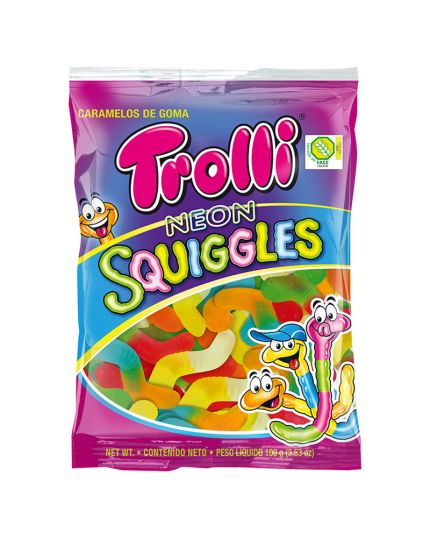 TROLLI - SQUIGGLES Caramelle Gommose Gusto Frutta 100g