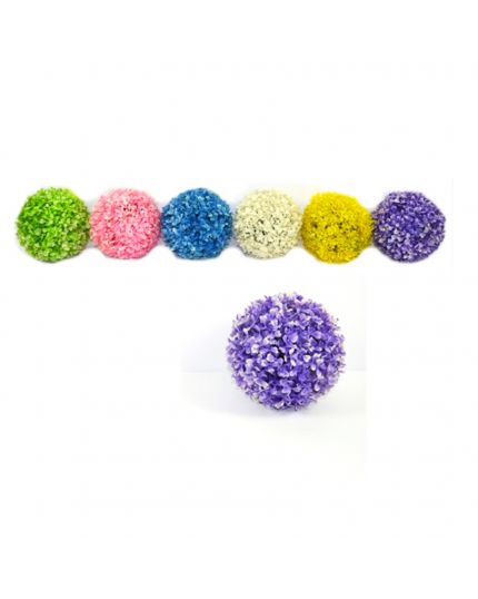 Sfera di Fiori Pvc Colori Assortiti 27Cm