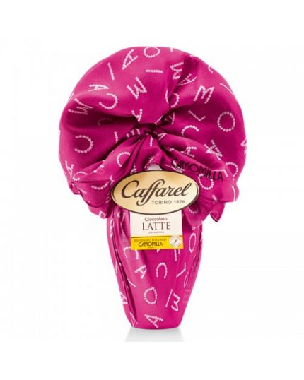Uovo Pasqua Cioccolato al Latte o Fondente con Foulard Camomilla Caffarel 320 Gr