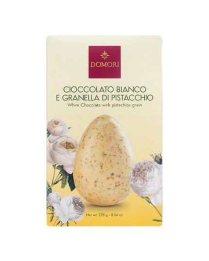 Uovo Pasqua Cioccolato Bianco e Granella di Pistacchio Domori 270gr