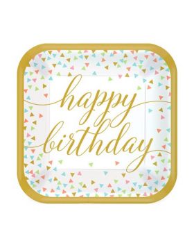 Piatti Carta Confetti Fun Happy Birthday