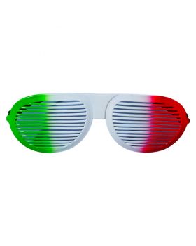 Occhiali Cuore Tricolore Italia Pvc 