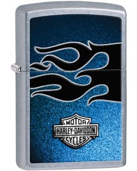 Zippo Accendino Harley Davidson Fiamma Nero Blu