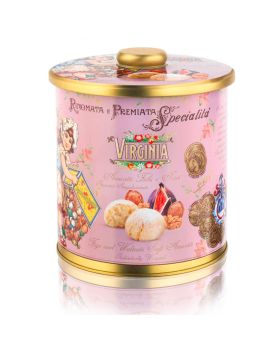 Amaretti Fichi e Noci Virginia in Elegante Latta 220gr