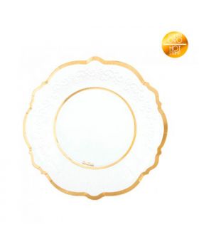 Piatti Carta Dessert Gold Liberty