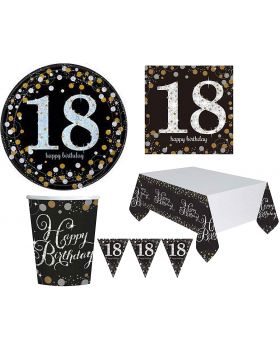 Kit Coordinato Compleanno Sparkling 18 Anni 