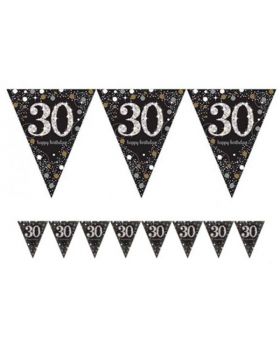 Festone Bandierina Pvc 30 Anni Sparkling