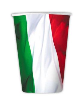 Bicchieri Carta Tricolore Italia